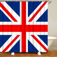 Vintage Black White Union Jack Bathroom Shower Curtain Flag of United Kingdom UK Flag Bathroom Mat Toilet Lid Bathtub Decor Gift