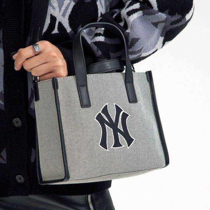 mlb-official-ny-korean-classic-ml-large-capacity-retro-presbyopia-fashion-ny-tote-bag-mb-handbag-shoulder-bag-men-and-women-diagonal-bag