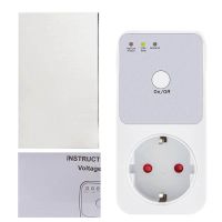 2X Automatic Voltage Protector Socket Switcher Power Surge Protector Socket Voltage Safe Refrigerator Protect EU Plug