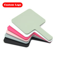 5 Pieces Hand Held Mirror Square Custom Logo For Daily Makeup 5 Pieces Wholesale Square PinkBlackWhite Small Mirror For Makeup