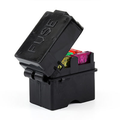 4 Way Black Medium Relay Fuse Assembly With 8Pcs Terminals Car Insurance Holder Automotive Circuit Controller Universal