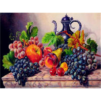 Fruit DIY 11CT Cross Stitch Embroidery Kits Craft Needlework Set Cotton Thread Printed Canvas Home Decoration On Sale For Room