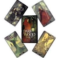 Dark Wood Tarot Deck Leisure Party Table เกมหมอดูคำทำนาย Oracle Cards