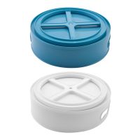 2Pcs Multi-Function Rotating Tray/Kitchen Organizer/Cosmetics Organize - 360 Degree Rotating Spice Rack (White+Blue)