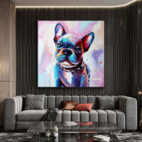 (ร้อน) Kids Room Decor บทคัดย่อ Animal Wall Art Picture Lovely Oil Painting Handmade Item Canvas Artwork As Gift For Children