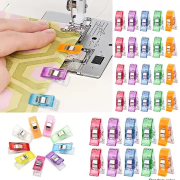 50pcs Colors Fabric Clips for Sewing and Quilting Multipurpose Sewing Craft  Clamps Food Storage Paper Work Plastic Clips
