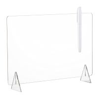 LX0B Acrylic Memo Tablet Erasable Board Whiteboard Kitchen Menu Liries for Doing List for Office Schedules Marker Pen