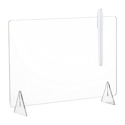 LX0B Acrylic Memo Tablet Erasable Board Whiteboard Kitchen Menu Libraries for Doing List for Office Schedules Marker Pen