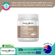 HCMViên sụn cá mập 750mg Healthy Care Shark Cartilage 750mg Hỗ trợ các vấn