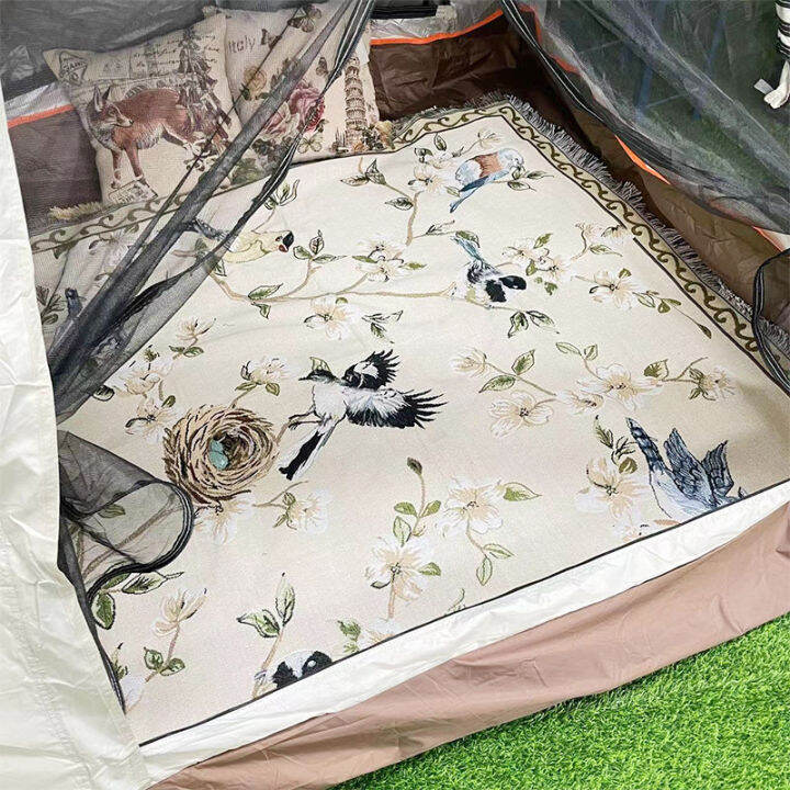 thickened-jacquard-camping-rugs-chinese-style-flowers-and-birds-sofa-cover-carpet-tablecloth-picnic-mat-four-seasons-universal-one-piece-dropshipping