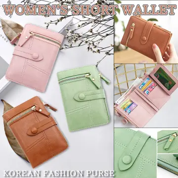 Toyella 2021 Korean Mini Mini Purse Ladies short zipper cute zero wallet  student short embroidered female Wallet Green - Walmart.com