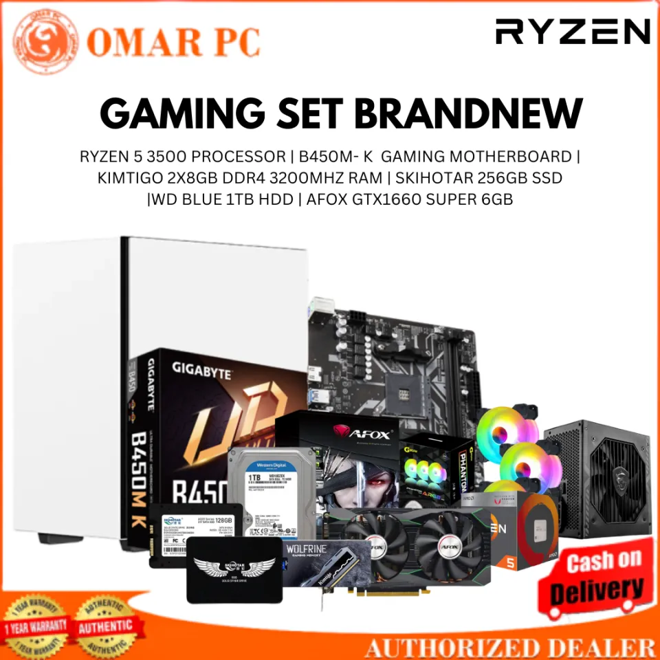 GAMING SYSTEM UNIT (AMD RYZEN 5 3500) ( B450M MOTHERBOARD) (16GB