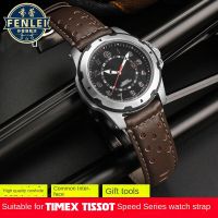 สำหรับ Timex ชุดความเร็ว Tissot นาฬิกาวินเทจแท้หนังสายนาฬิกา Headlayer Cowhe Watchb ขนาด22มม. ผู้ชาย