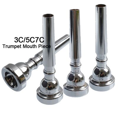 3Pcs High Quality Silver Professional Trumpet 3C 5C 7C Mouth Piece Mouthpiece Gold