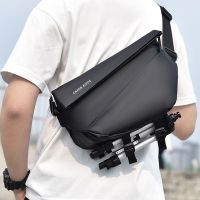 2023 New Fashion version Summer travel must-have new waterproof fabric trend design mens messenger bag quick release buckle magnetic buckle student chest bag