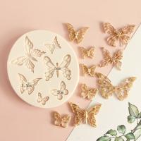 Butterfly Fondant Silicone Mold Sugarcraft Wedding Cake Decorating Tools Resin Chocolate Molds Mold For Baking Bread  Cake Cookie Accessories