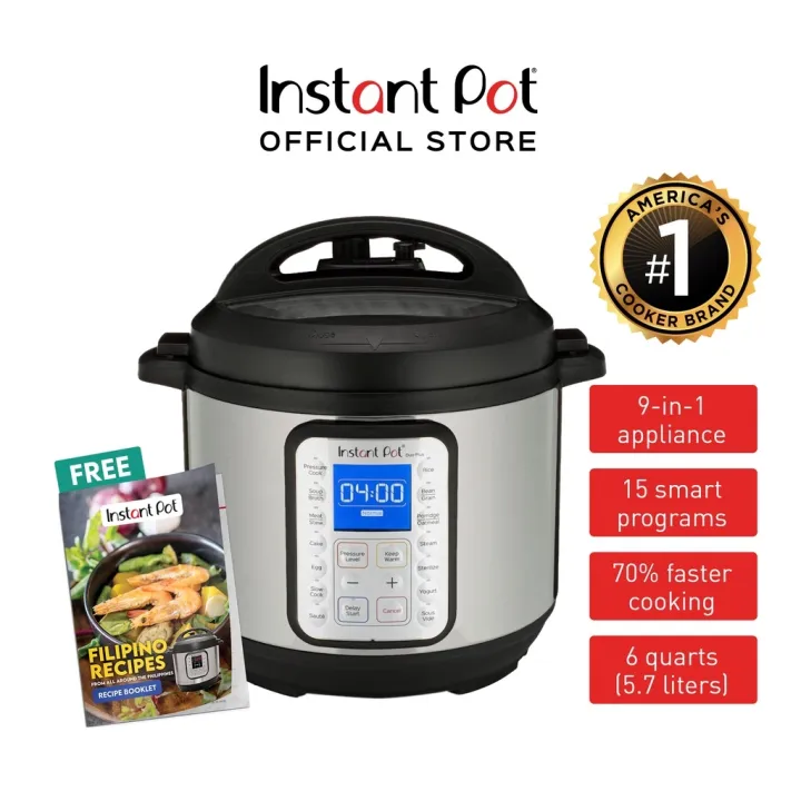 Instant Pot Duo PLUS 9IN1 MultiFunctional Smart Pressure 6 Quarts (5