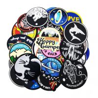 【YF】№  CAT Patches Embroidery for Iron on Appliques Jeans Stickers Badges GILR COW