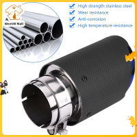 WeekW คาร์บอนไฟเบอร์สไตล์รถท่อไอเสีย Muffler End ปลายท่อไอเสียสำหรับ 63 มม. 89 มม.