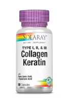 Solaray,Collagen Keratin, Type I, II, III, 60 Capsules