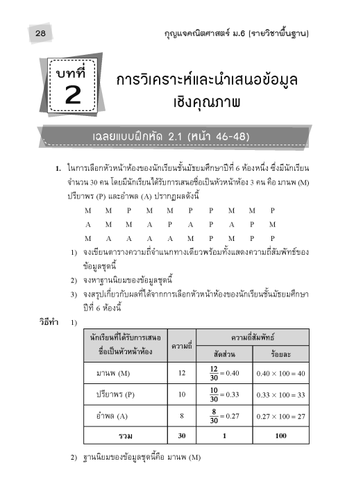 หนังสือกุญแจคณิตศาสตร์-ม-6-รายวิชาพื้นฐาน-หลักสูตรใหม่