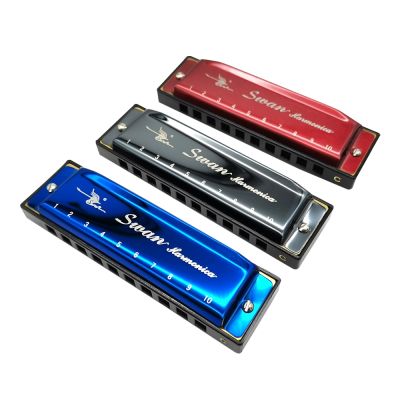 10 Holes Blues Harmonica Diatonic Mouth Available Three Colors Beginners Adults Players Instruments