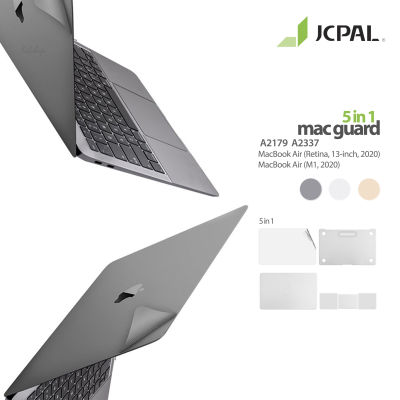 JCPAL ฟิล์มกันรอย MacBook Air 13" 2020 INTEL, 2020 M1 MacGuard 5 in 1  [ฝาหลังจอ,ฟิมล์หน้าจอ,ที่รองมือ,Trackpad,ฝาล่าง] สินค้าคุณภาพสูง