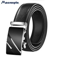 2022 leather Quality Automatic Buckle black Belts Cummerbunds cinturon hombre Men Belt Male Genuine Leather Strap Belts For Men Belts