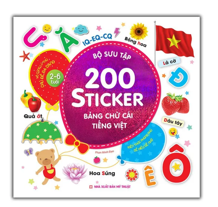 Bộ sưu tập 200 sticker - Bảng chữ cái tiếng Việt
