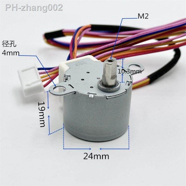 DC 5V 24BYJ48 Micro Gear Stepper Reduction Motor 4-Phase 5-Wire 64:1 ...