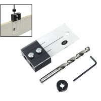 1/2 39; 39; 3/8 39; 39; 1/4 39; 39; Pocket Hole Jig Woodworking Dowel Drilling Jig Kit Vertical Drill Guide Acrylic Hardened Steel Hole Locator