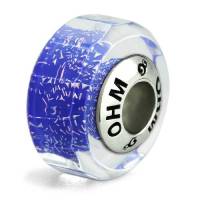 บีดแก้ว มูราโน่ Blue Harmony OHM Murano Glass Bead Charm