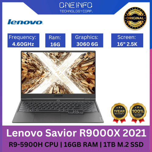 Highend Laptop Lenovo Savior R9000X R95900H CPU 16GB RAM 1T M