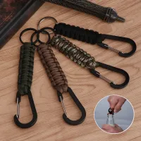 [Chasers Outdoor Store]  Outdoor Umbrella Rope Corkscrew Car Keychain Climb Keychain Tactical Survival Tool Carabiner Hook Cord Backpack Buckle climbi