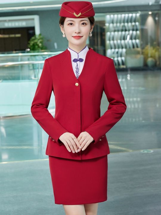 Aviation school art test clothing high-speed rail flight attendant ...