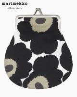 MARIMEKKO PIENI KUKKARO MINI UNIKKO BAG กระเป๋าใส่เหรียญ ลายดอกไม้ สีดำเขียว