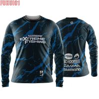 [Fuhui 01] SHIMANO DAIWA PENN EXTREME FISHING SUIT ระเหิด T Shirt