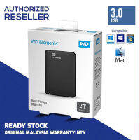 ส่งจากกรุงเทพ Western Digital External Hard Disk 2TB/1TB USB 3.0 HDD 2.5" ฮาร์ดดิสพกพา External Hdd อุปกรณ์จัดเก็บข้อมูล ฮาร์ดดิสก์ภายนอก การประกันคุณภาพ