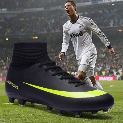 ◐™ 35-45 FG Soccer Shoes รองเท้าฟุตบอล รองเท้าสตั๊ด รองเท้ากีฬา ของผู้ใหญ่และเด็ก Mercurial Football Boots รองเท้าสตาร์ท