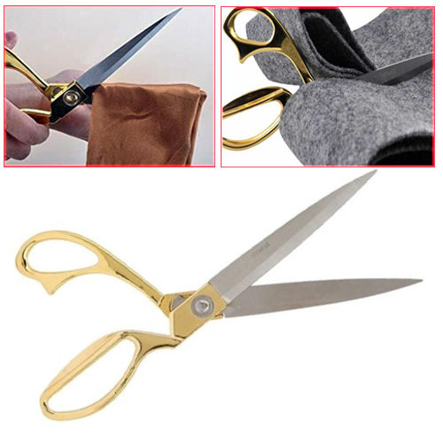 10 Inch Tailor Dressmaking Scissors - Fabric Scissors Heavy Duty Stain –