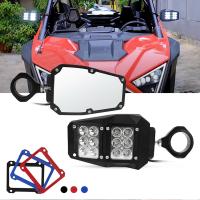 Homyl All Topography Vehicle Utv/atv Mirror With Light Adjustable Fit For Vehicle