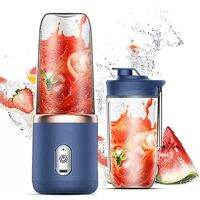 Electric Juicer 6 Blades USB Smoothie Blender Portable Wireless Mini Charging Fruit Squeezer Ice CrushCup Food Processor