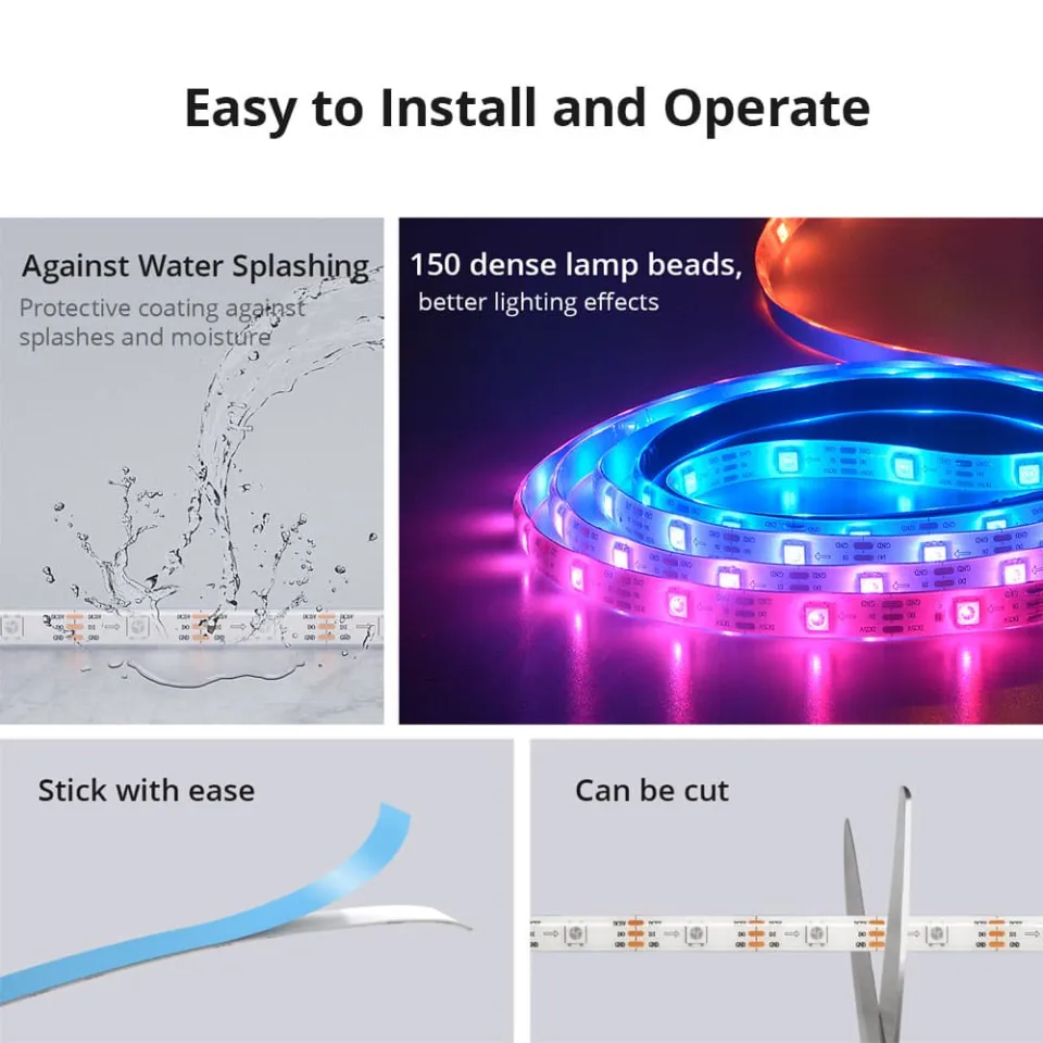 Ewelink Rgb Smart Lamp, Sonoff Rgb Controller, Wifi Lamp Strip