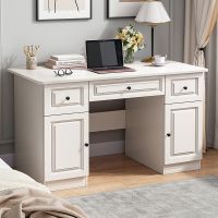 [COD] Desk bedroom computer desktop white European-style molded desk home female single student writing study