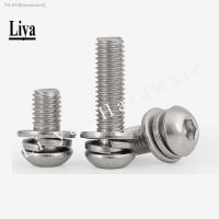 ❁﹊㍿ 5-20pcs M2.5 M3 M4 M5 M6 M8 304 Stainless Steel Allen Hex Socket Screw Washer Plain Washer Assemblies Bolts