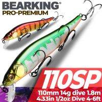 BEARKING 11cm 14g Top Hard Fishing Lures Minnow quality Baits Wobblers good action professional Fishing Tackles artificial