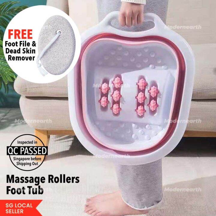 [SG Stock] Foldable Foot Bath Tub Reflexology Tub Massage Multipurpose