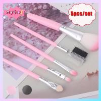 NQSW 5pcs/Set ผู้หญิง อายไลเนอร์ เครื่องสำอาง แปรงแต่งหน้า แปรงทาปาก อายแชโดว์ฟองน้ำแท่ง เครื่องมือแต่งหน้า