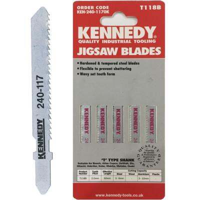 KENNEDY ใบเลื่อยจิ๊กซอ JIGSAW BLADES (EQV. TO BOSCH T118B) PKT-5