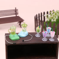 1:12 Dollhouse Miniature Blender Juicer Juice Cup Set Blender Model KitchenDecor